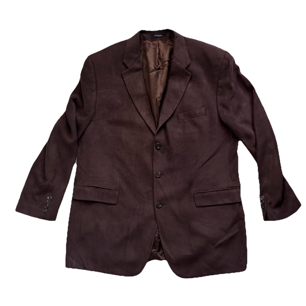 Vintage '98 Ralph Ralph Lauren Brown Coat Blazer‎ Made In Canada 70% Viscose 48L